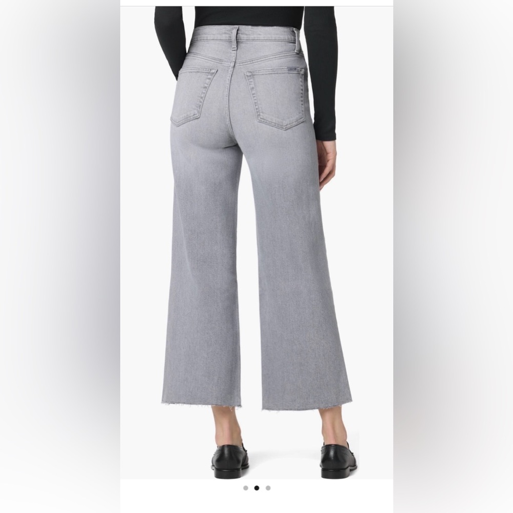 Joes High-Rise Wide Leg Jeans in Light Gray - Picture 3 of 4